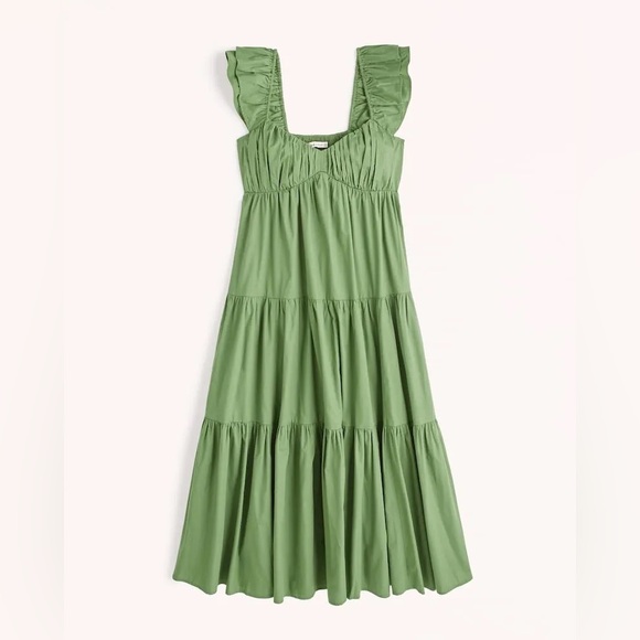 A&F Flutter Sleeve Maxi Dress - Picture 4 of 4